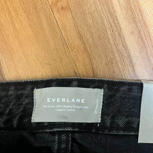 Everlane The '90s Cheeky Hourglass Jean Size 29 in Washed Black, Brand New - Picture 10 of 10
